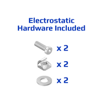 40-110-1ESD MODULAR SOLUTIONS GUSSET BRACKET 45MM X 45MM WITH ESD HARDWARE REINFORCEMENT ANGLE